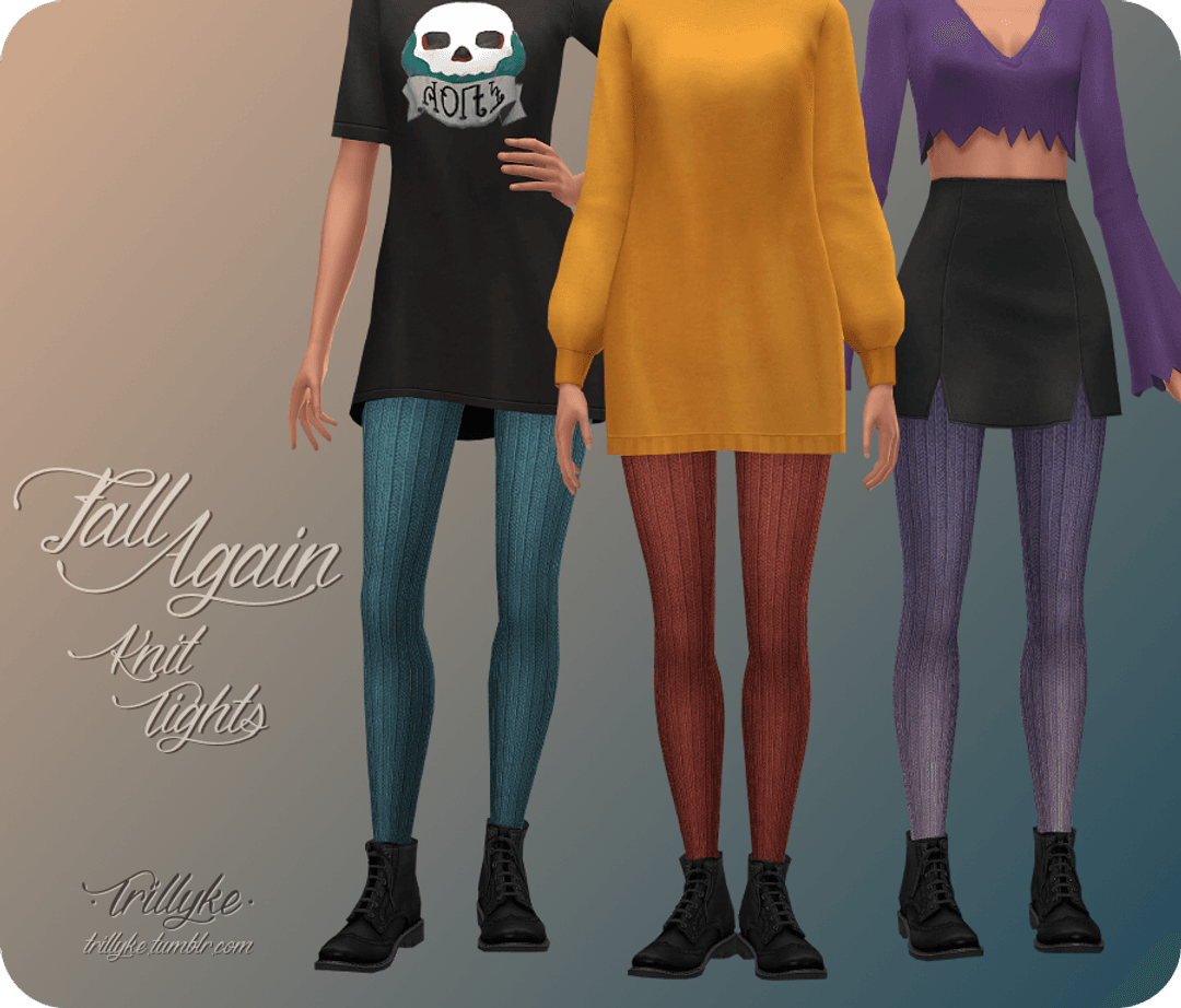 Вязаные колготки Fall Again Knit Tights